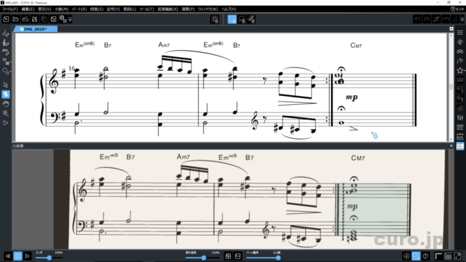 Kawaiスコアメーカーでピアノ楽譜をスキャンしてsynthesiaで使うmidiに変換